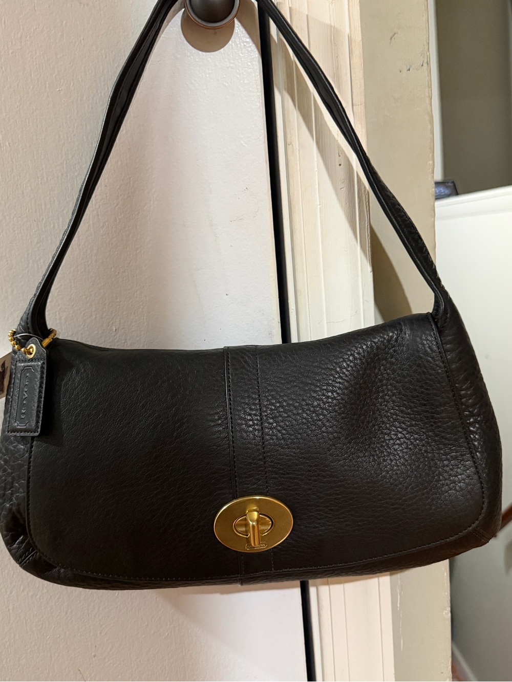 Authentic Coach Ergo Pebbled Leather Flap Shoulder Bag (Style #11614 dust bag in - Picture 13 of 16